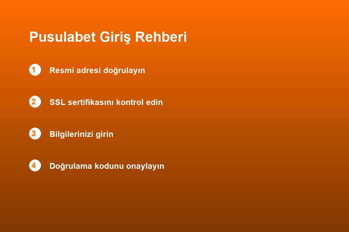 Pusulabet giriş adımları